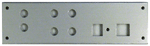 RCAx2、SP端子x4、DCジャックx1、USBx1